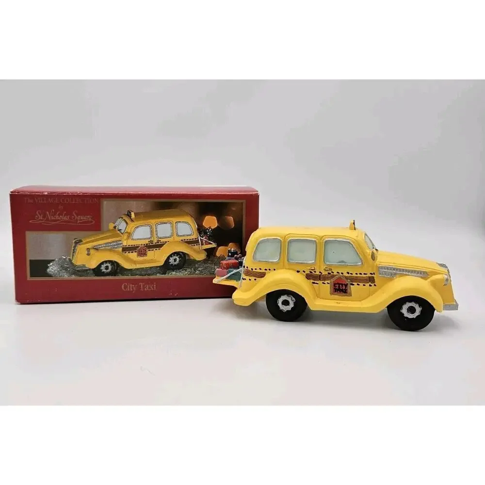 The Village Collection St Nicholas Square City Taxi‎ Vintage Christmas